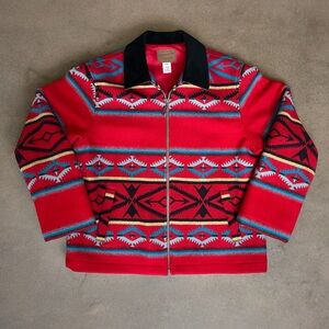 Pendleton Aztec Southwestern Wool Coat Jacket